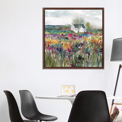 Wildflower Cottage by Carol Robinson - Wrapped Canvas Painting