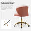 Petillo Swivel Velvet Office Task Chair with Adjustable Height and Padded Cushion-731304344