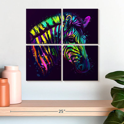 Brampt Neon Striped Zebra