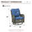 Wicker Patio Furniture Set- 4 Pieces Swivel Patio Chairs,PE Rattan Outdoor Rocking Chairs Porch Furniture for Garden Deck-87763112-87763116