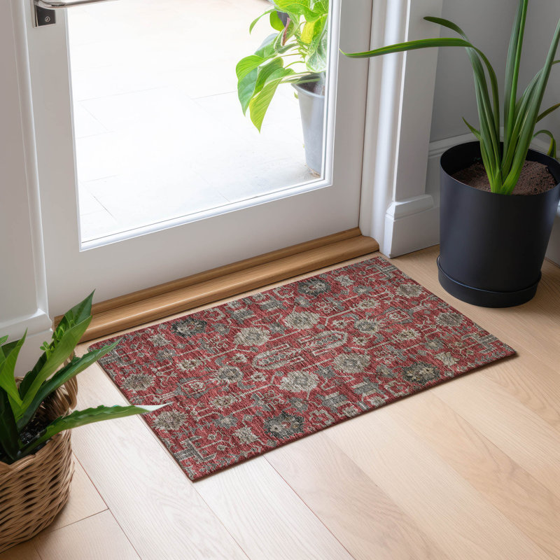 Tapis intérieur / extérieur Myda, Rectangle 1 pi 8 po x 2 pi 6 po