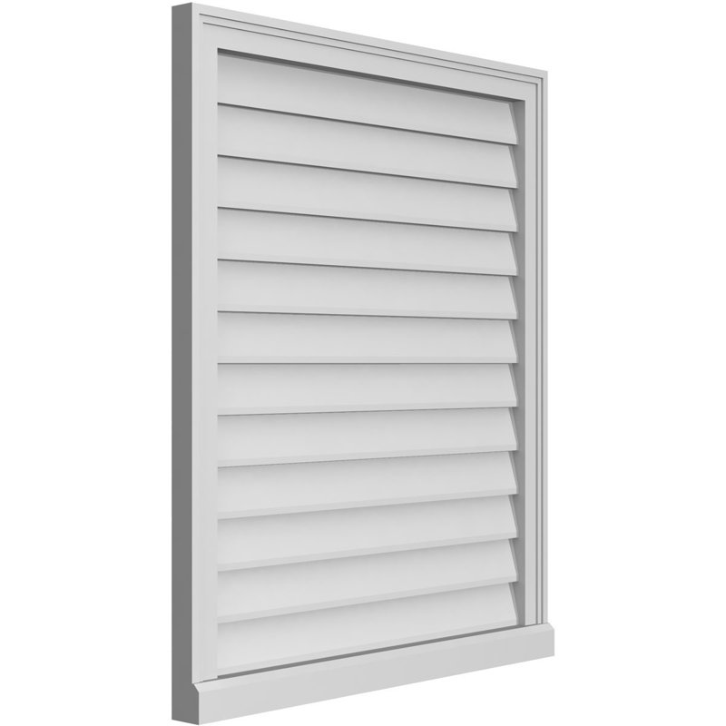 Cadre de seuil Brickmould, brun clair apprêté, H 36 po x l 30 po x P 2 po