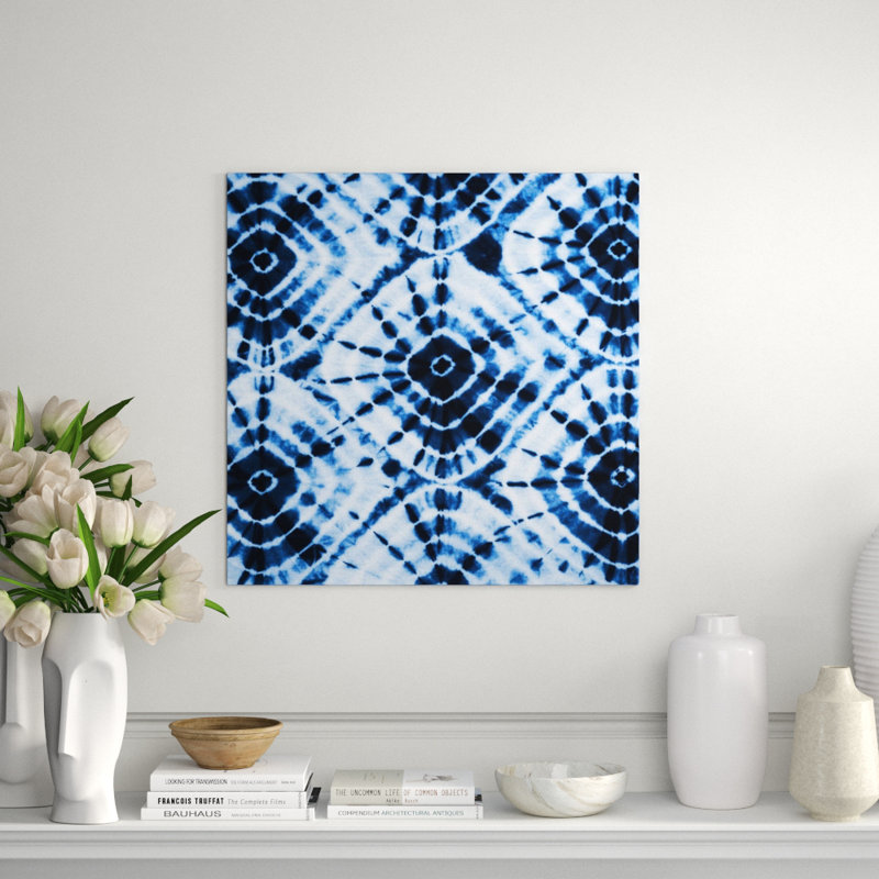 Indigo Teinture III Print by Sofia Fox, Image Brush Gel, 30" H x 30" W