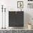 Modern Sideboard,2 doors home wine bar cabinet with wine rack & adjustable storage shelf-350952895