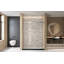 Porte de douche coulissante simple sans cadre-127317832