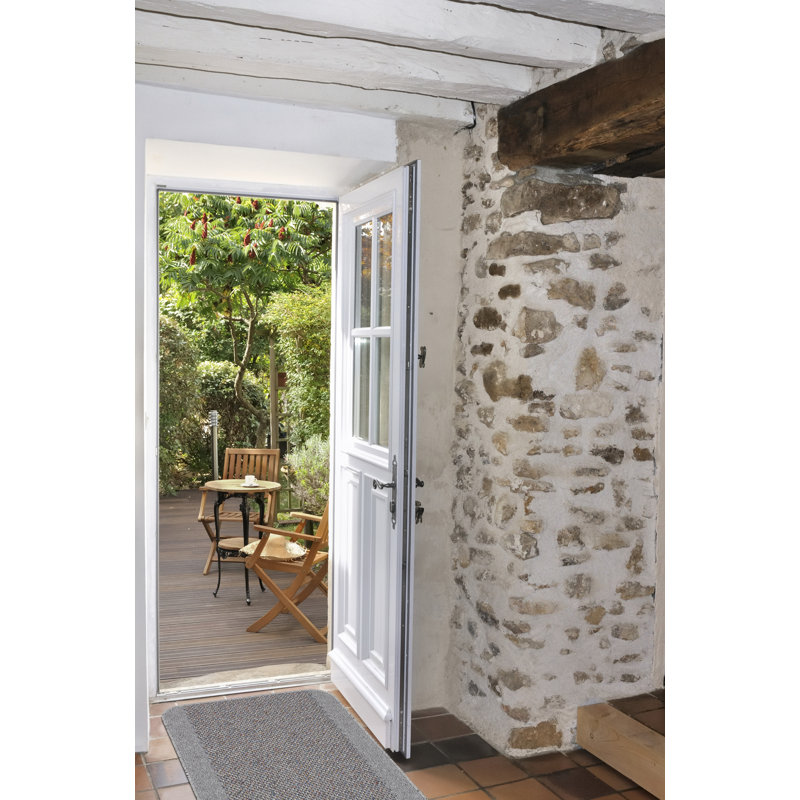 Zac Kitchen Mat, Rectangle 57 x 90cm, Silver