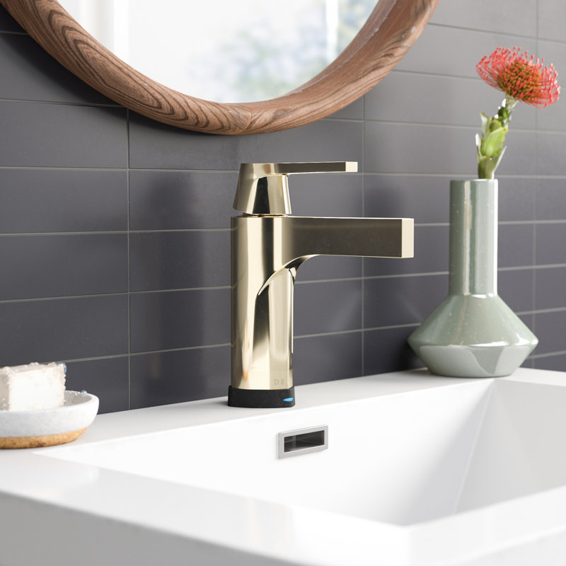 Zura Single Hole Touch2O Bathroom Faucet with Touchless Technology, Polished Nickel