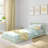 Classic Twin Floor Bed, White-737512223