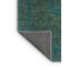 Tapis oriental en laine / polyester tissé à la machine en bleu / vert / gris-1241719314