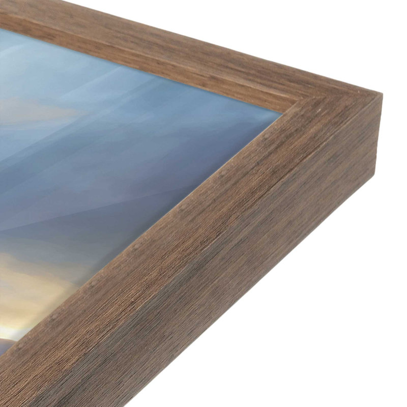 «Spaces Skies» par Lori Deiter, reproduction d'art, L 36 x H 24, Brun, Impression encadrée