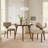 Germa Mid-Century Modern 45" Round Dining Table with Solid Wood Legs-372850188