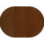 Table ovale, noyer foncé, salle à manger, hauteur de 30 pouces, largeur 42, surface lisse, peut accueillir 6 personnes en noyer, hauteur longue, rallonge amovible pour sièges flexibles, couleur brun riche