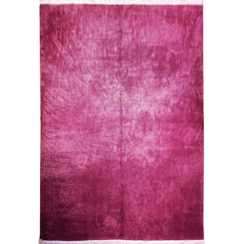 Tapis 12 x 15 de couleur rouge uni Art Deco China 22979