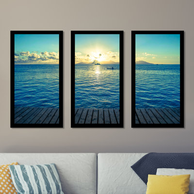 "In The Distance", ensemble de 3 reproductions de photos encadrées