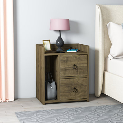 Bethellen 50cm W Particle Board Bedside Table
