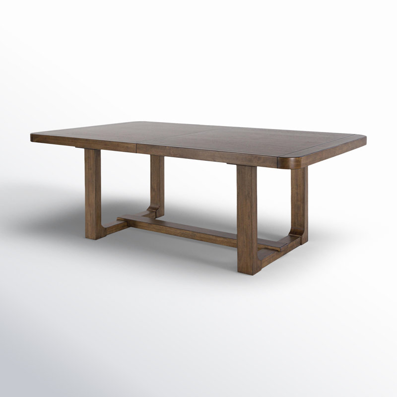 Cabalynn Light Brown Wood Extendable Rectangular Dining Table