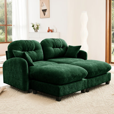 Sectional Couch Featuring Chenille, Ergonomic Design, And Movable For Functional Spaces Modular With High - Resilience Sponge, Soft Throw Pillows, Flexible Layout