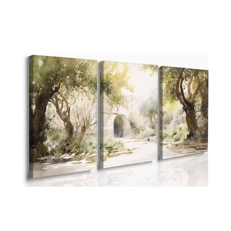3 Piece Wrapped Canvas Print, 60 cm H x 120 cm W