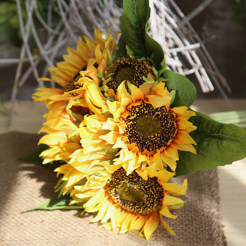 Centre de table tournesol