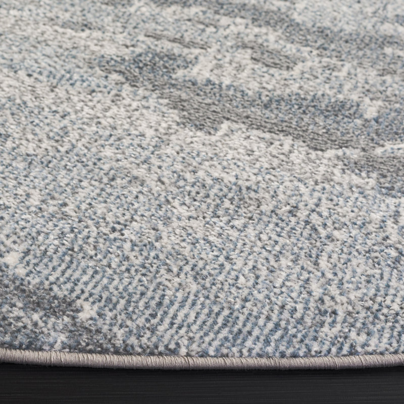 Kionne Performance Performance Abstract Rug, Round 6'7"