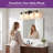 24'' 4-Light Black Bathroom Vanity Light Modern Wall Sconce with Milky White Frosted Glass Shades-1000686557-1000686545