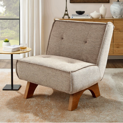 Drayk 29.5'' W Upholstered Accent Lounge Chair with Pillow