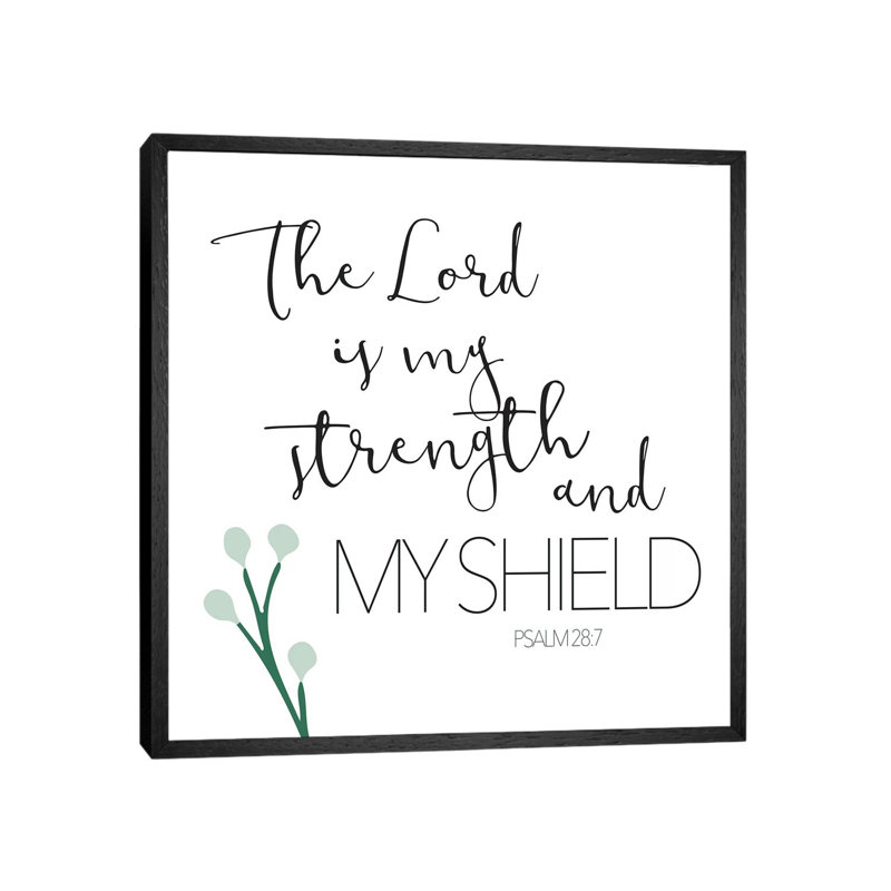 The Lord by Mlli Villa - Print on Canvas, Black Framed, 45.72cm H x 45.72cm W x 3.81cm D