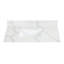 Comptoir de meuble-lavabo simple à quartz 36 po avec trous de robinet Arbios-92756967