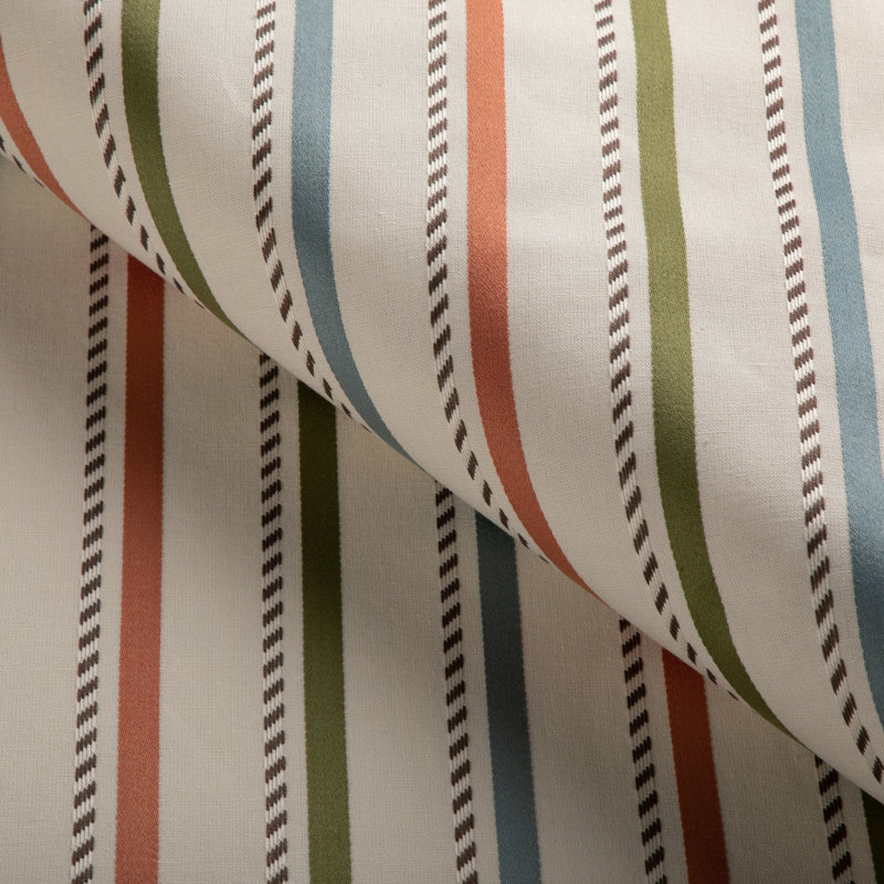 Buxton Stripe, Leaf/Clay