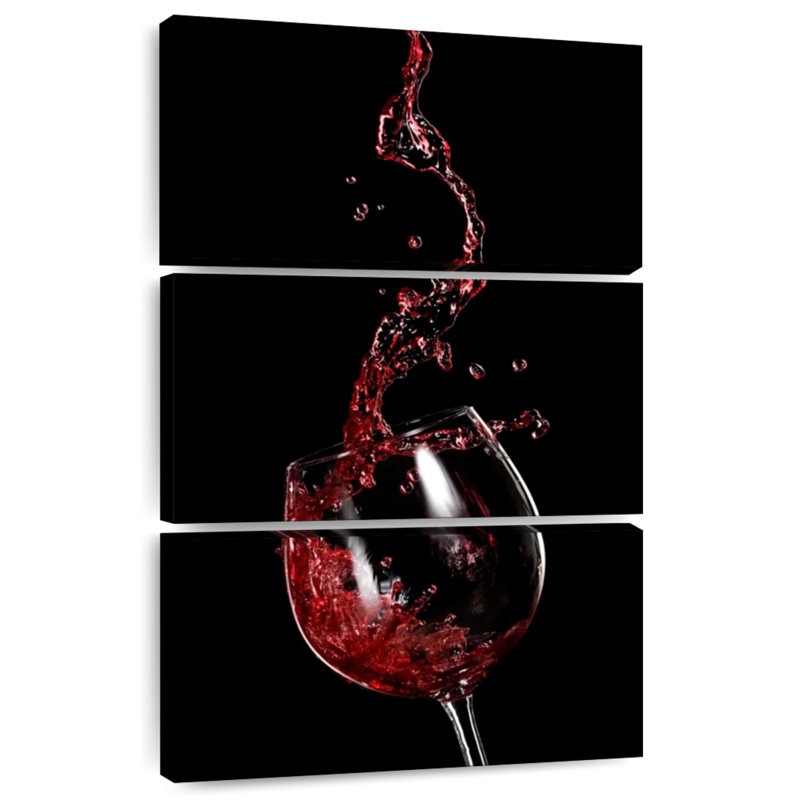 Yarlin Red Wine Splash, H 57 po x l 36 po