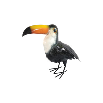 Outdoor Toucan Garden Statue Decoration 15" Tall
