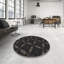 Tapis noir tissé à la machine-1514626635