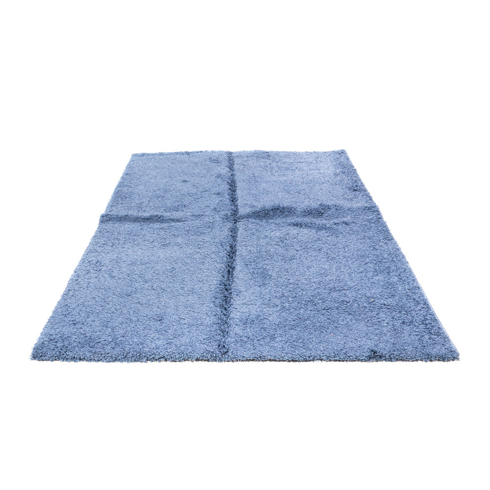 Ebern Designs Hochflor Teppich - 230 x 160 cm - blau