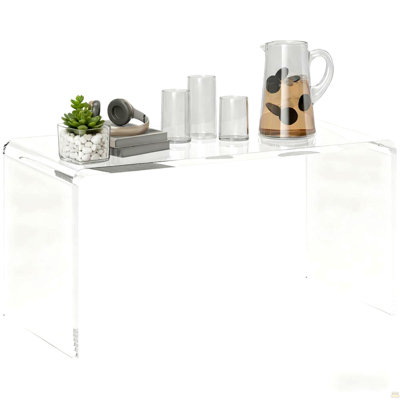 Table basse, table basse rectangulaire à cascade longue de 32 po