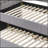 Smoke Gray Fabric Daybed W/Trundle (Twin)