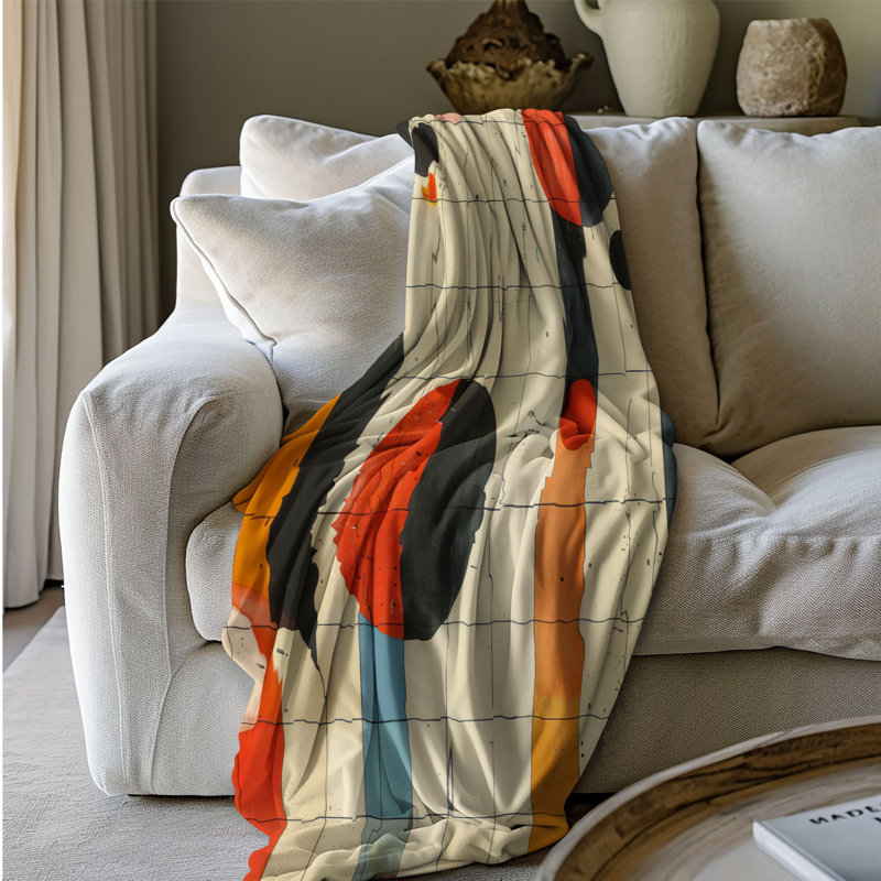 Simple Lines - 1 Piece Premium Blanket, Queen