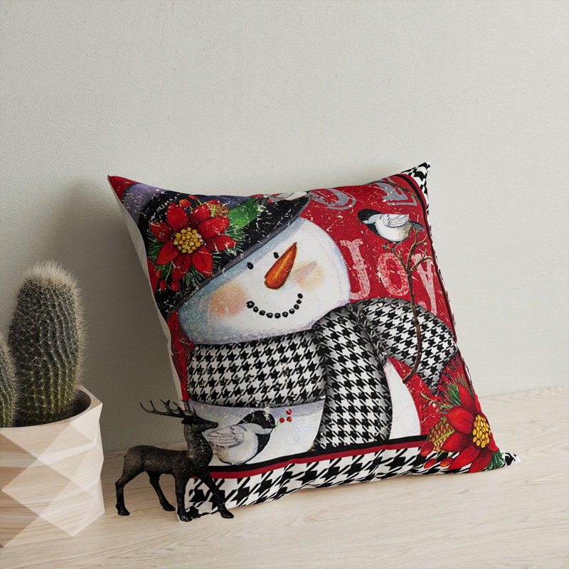 Premium Washable Cushion, 17.0 x 17.0 Inches, 50% Cotton / 50% Polyester, Silicone Filling, Concealed Zip | Soft, Comfortable & Ironable | Perfect for Home Decor, Living Room & Bedroom Accents