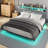 Upholstered Platform Storage Bed with LED Lights-1644249538-1644249564