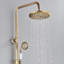 Ensemble de robinets de douche à fixation murale à double fonction avec pomme de douche ronde à double fonction de 8 po avec douchette à levier et douchette de baignoire