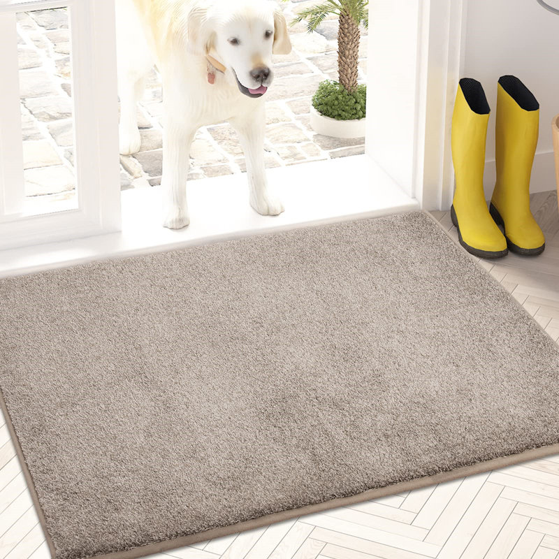Non-Slip Christmas Indoor / Outdoor Doormat, Taupe