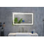 Miroir de salle de bain à DEL avec éclairage avant et arrière, anti-buée, mémoire