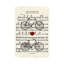 All You Need Is Love - His And Her Bicycles by WordsAndMusicArt - Wrapped Canvas Print-2042381171