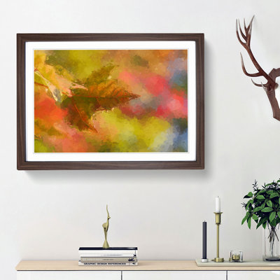 Autumn Tree Leaves in Abstract - Picture Frame Graphic Art Print