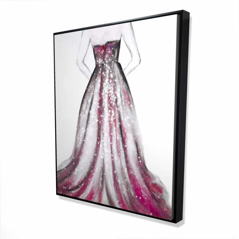 Toile rose princesse - Illustration de chambre décorative
