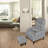 Modern Design Living Room Recliner Soft Cozy Sofa Chair With Ottoman-2053131772