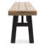 Banc en bois avec panneaux de lattes magnifiques et résistance aux intempéries