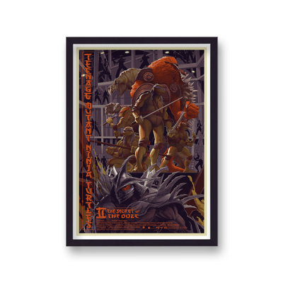 TMNT II Revenge of the Ooze Reimagined Movie Single Picture Frame Wall Art