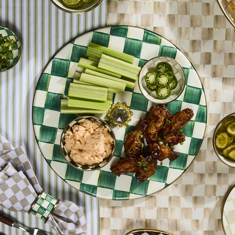 Emerald Check Cheese Course