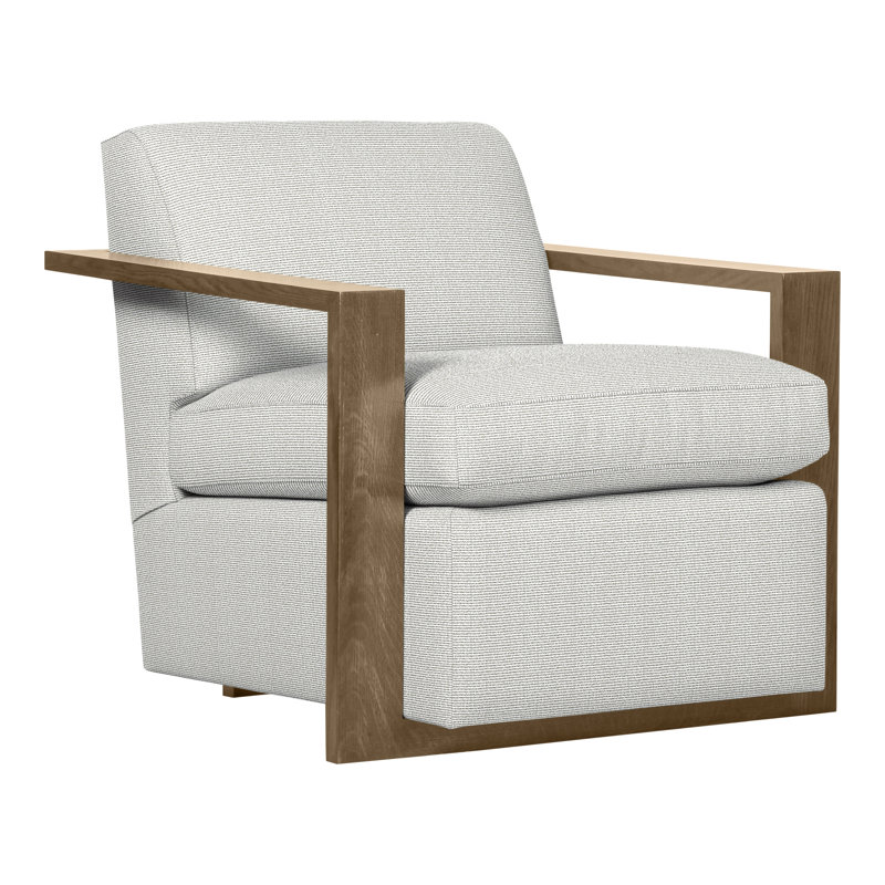 Thom Filicia Home 32" Wide Upholstered Armchair, Hampton, Callaloo Cotton