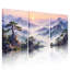 «Misty Mountain Landscape», reproduction d'art sur toile tendue sur toile (ensemble de 3)-118681238